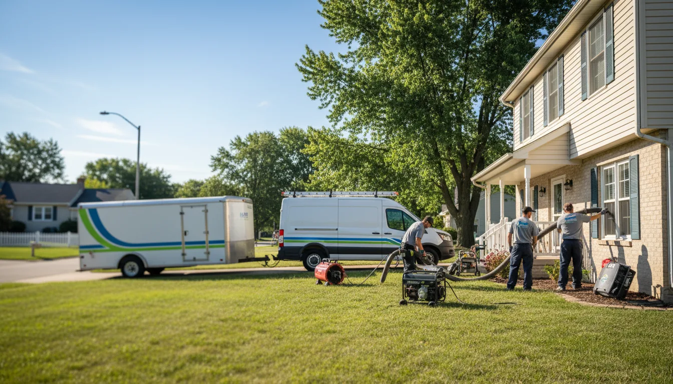 Flooded Basement Restoration And Cleanup With Repair in Posen, MI near me